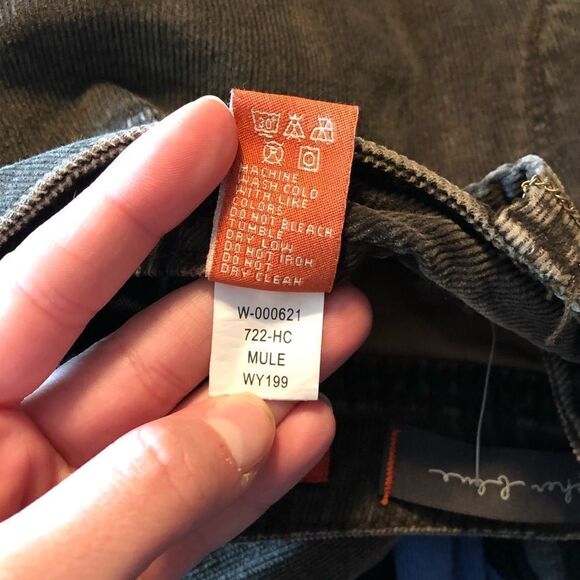 NWT! Christopher blue brown corduroy pants - Picture 9 of 12